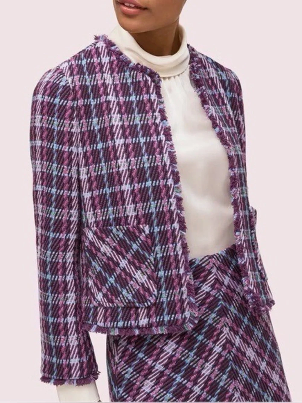 Kate Spade New York plaid tweed dress & jacket